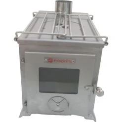 Front -Utendørs Camping frisport 3000 medium ovn grey 1