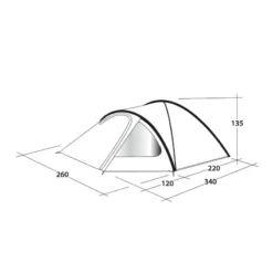 Outwell Cloud 4 -Utendørs Camping outwell cloud 4 1