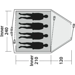 Outwell Cloud 4 -Utendørs Camping outwell cloud 4 3