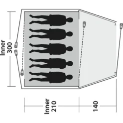 Outwell Cloud 5 -Utendørs Camping outwell cloud 5 3