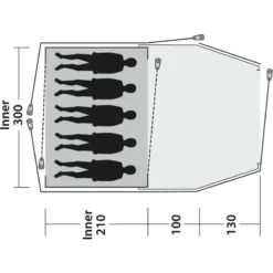 Outwell Cloud 5 Plus -Utendørs Camping outwell cloud 5 plus 2
