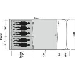 Outwell Greenwood 5 -Utendørs Camping outwell greenwood 5 dark leaf 2