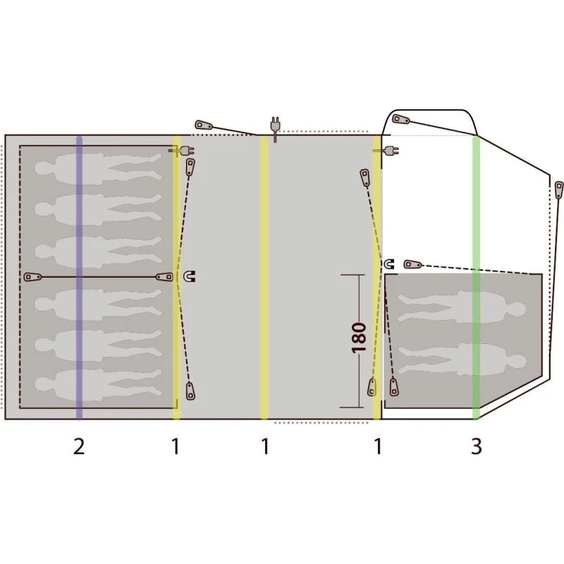 Outwell Knightdale 8pa 12 Outwell Knightdale 8pa - Bilde 12