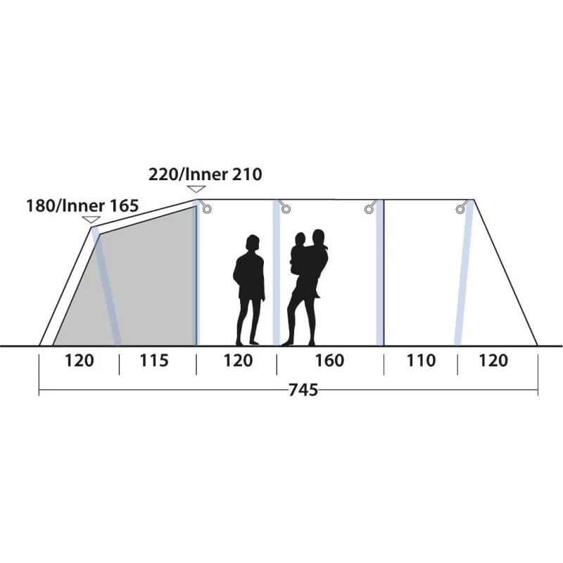 Outwell Knightdale 8pa 14 Outwell Knightdale 8pa - Bilde 14
