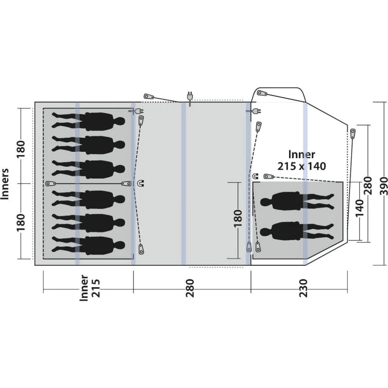 Outwell Knightdale 8pa 15 Outwell Knightdale 8pa - Bilde 15