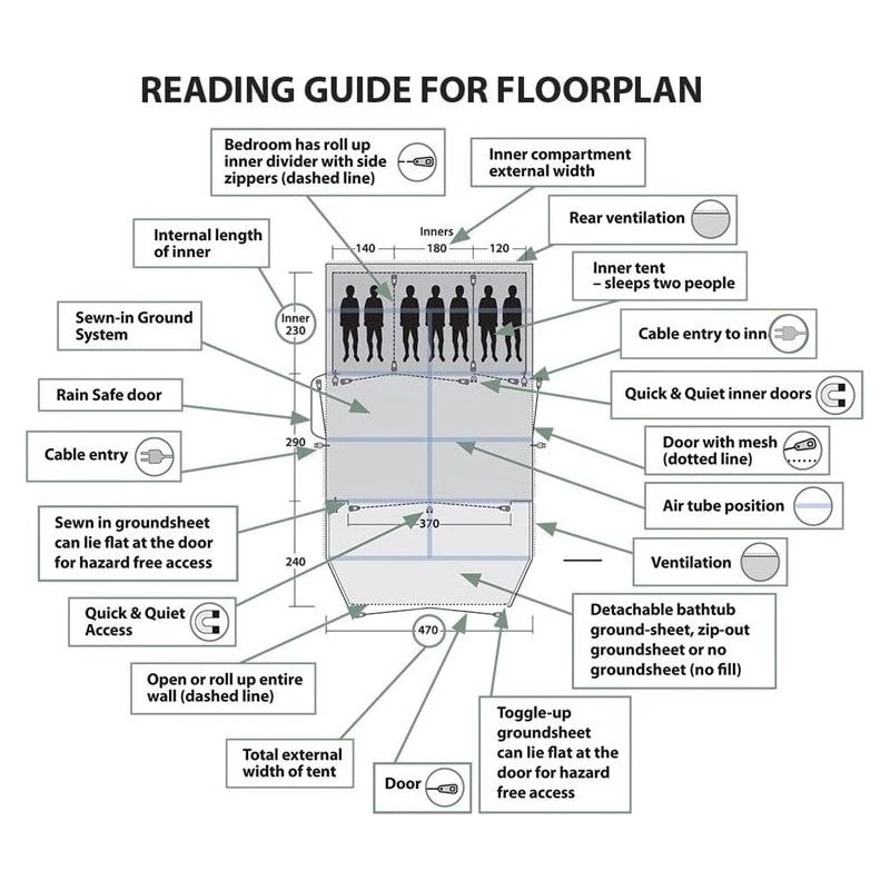 Outwell Knightdale 8pa 10 Outwell Knightdale 8pa - Bilde 10