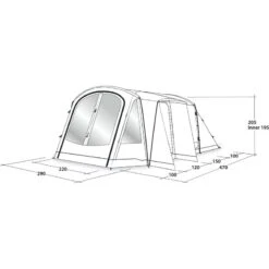 Outwell Nevada 4PE -Utendørs Camping outwell nevada 4pe navy night 15
