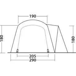 Outwell Nevada 4PE -Utendørs Camping outwell nevada 4pe navy night 17