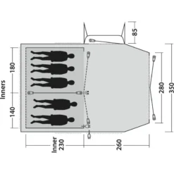 Outwell Nevada 5PE -Utendørs Camping outwell nevada 5pe navy night 2