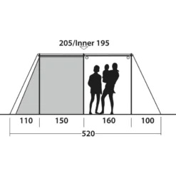 Outwell Nevada 5PE -Utendørs Camping outwell nevada 5pe navy night 3