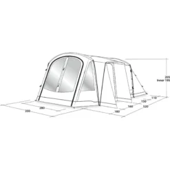Outwell Nevada 5PE -Utendørs Camping outwell nevada 5pe navy night 4
