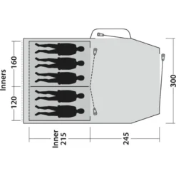 Outwell Springwood 5SG -Utendørs Camping outwell springwood 5sg blue 5