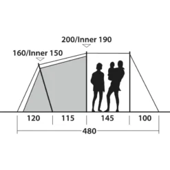 Outwell Springwood 5SG -Utendørs Camping outwell springwood 5sg blue 6