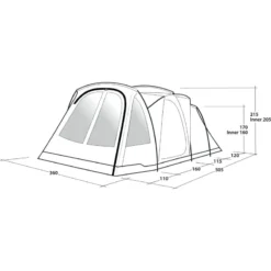 Outwell Springwood 6SG -Utendørs Camping outwell springwood 6sg blue 10