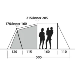 Outwell Springwood 6SG -Utendørs Camping outwell springwood 6sg blue 8