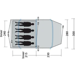 Outwell Starhill 4A -Utendørs Camping outwell starhill 4a blue 7