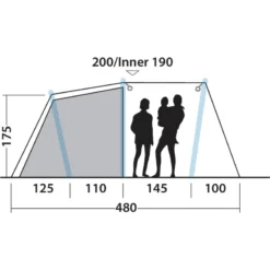 Outwell Starhill 5A -Utendørs Camping outwell starhill 5a blue 3