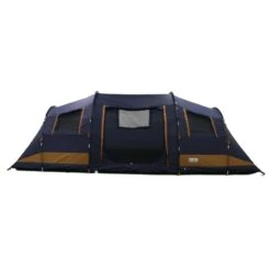 Front -Utendørs Camping urberg 6 person tunnel camping tent blue 1
